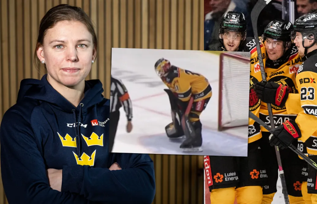 Sara Grahn inbytt för Luleås herrar – höll nollan under ordinarie tid