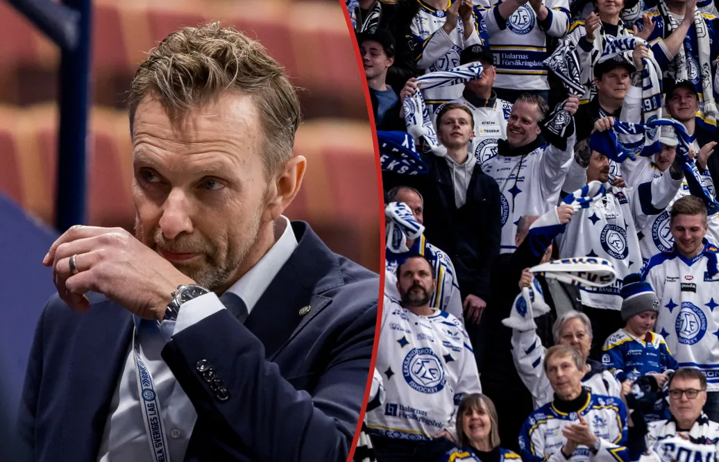 Leksand och ordförande Andreas Gärdsback presenterar ekonomisk vinst. Foto: Bildbyrån (montage).