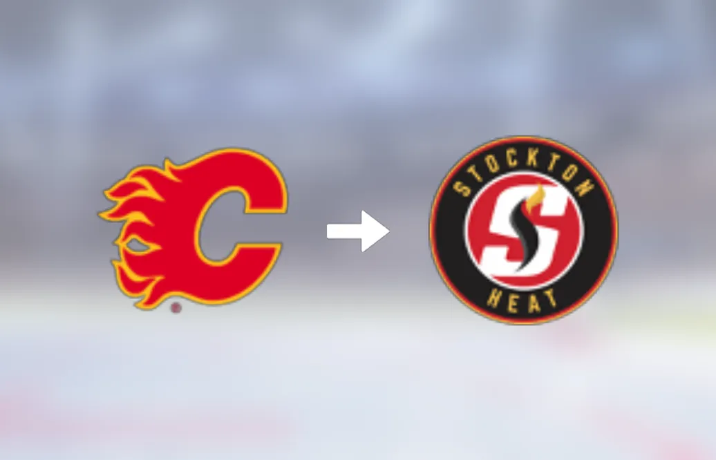 Glenn Gawdin skickas till AHL för spel med Stockton Heat