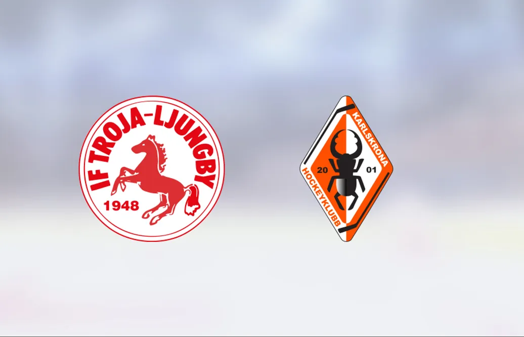 Rasmus Fredh gjorde två mål för Troja/Ljungby J18 i segern mot Karlskrona