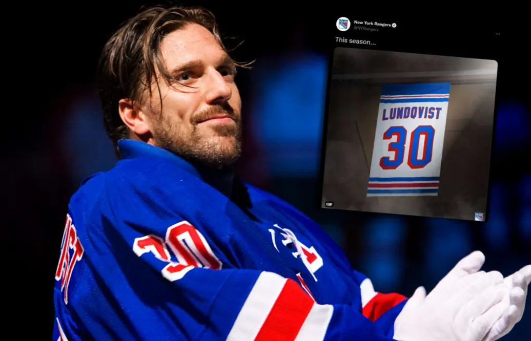 KLART: Då åker Henrik Lundqvists tröja upp i taket