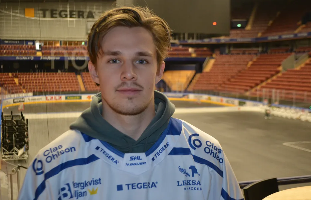 Marcus Karlberg i Leksandströja. 