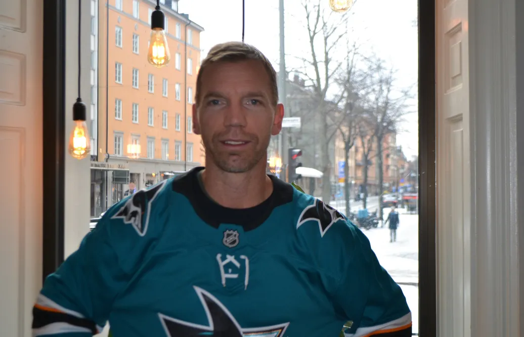 Mikael Samuelsson i en San José-tröja
