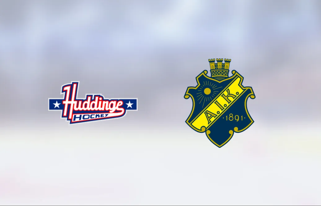 Filip Sitar gjorde två mål när AIK vann mot Huddinge IK