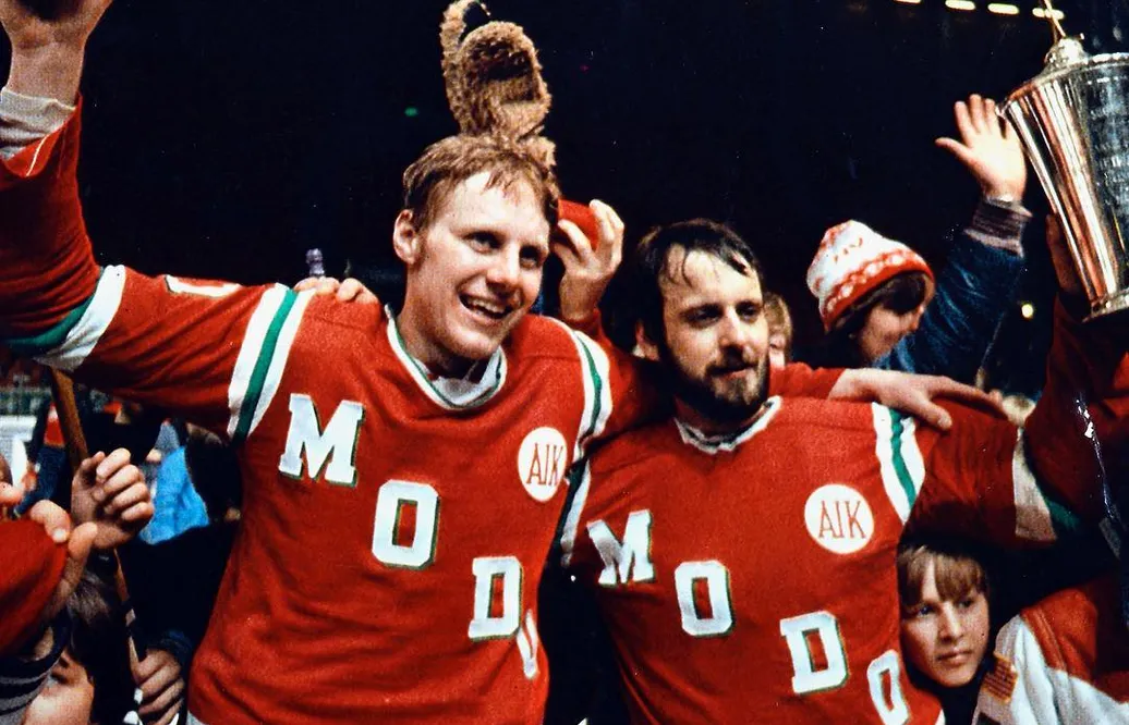 Roger Lindström och Sune Ödling firar