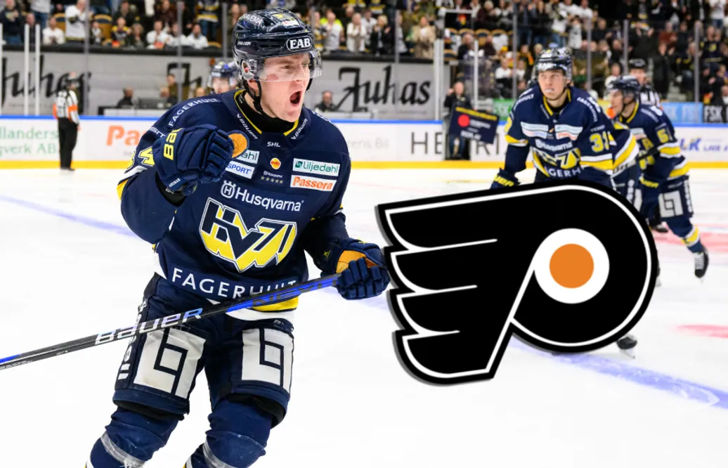 Emil Andrae skriver kontrakt med Philadelphia Flyers