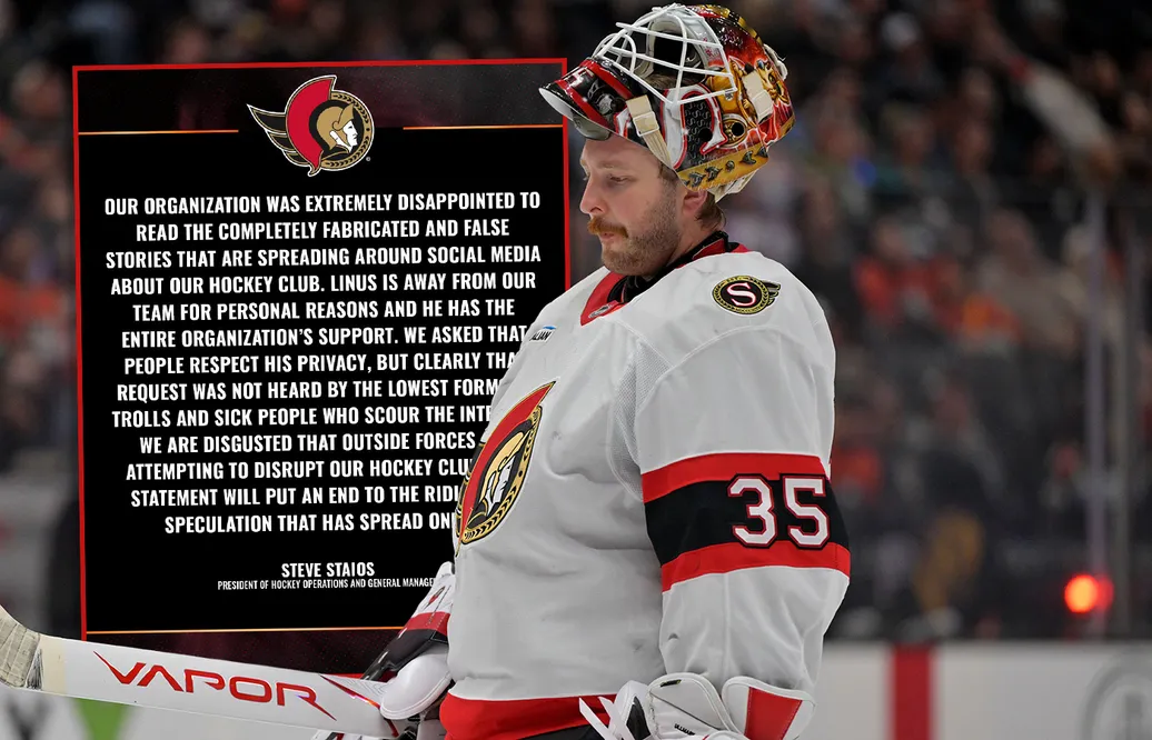Ottawa ryter ifrån – efter ryktena om Ullmark: "Helt påhittat"