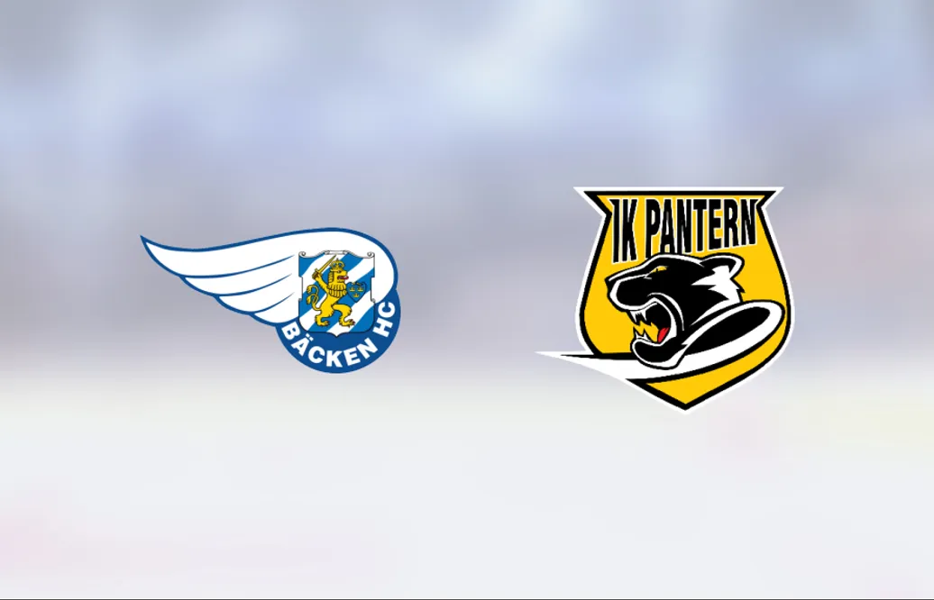 Bäcken vinnare mot Pantern i hockeyettans kvalserie södra