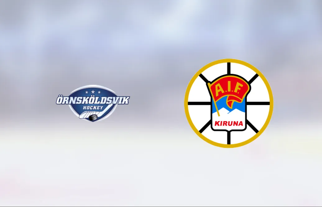 Kiruna AIF segrare borta mot Örnsköldsvik Hockey – Oscar Haaraoja matchvinnare
