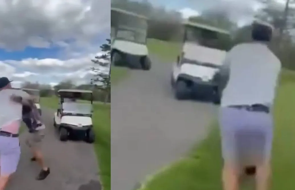 Tidigare NHL-spelare till attack på golfbanan