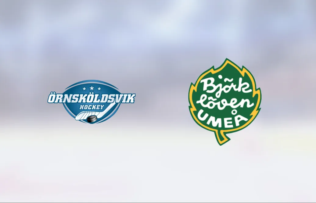 Björklöven vann med 4-3 borta mot Ö-vik Hockey J18