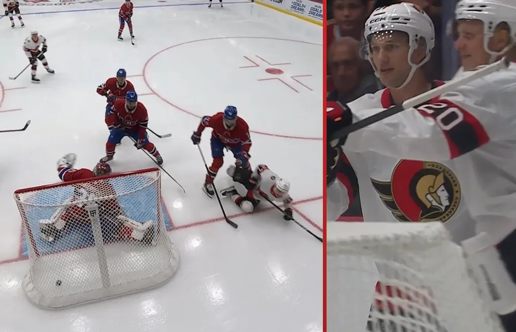 William Eklund blev målskytt i sitt första byte med Ottawa Senators.