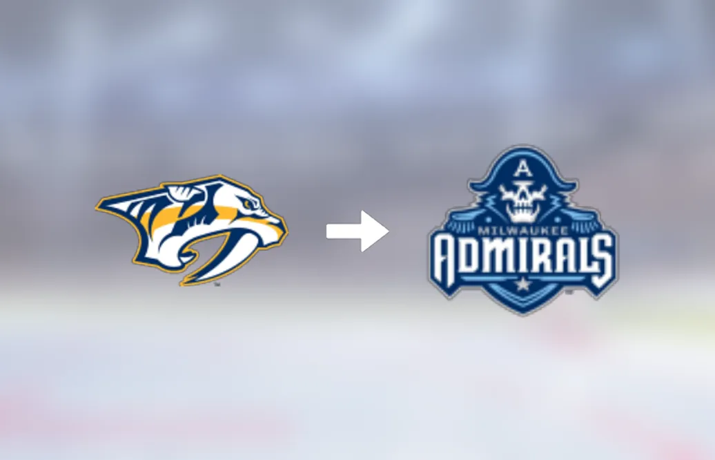 Michael McCarron skickas till AHL för spel med Milwaukee Admirals