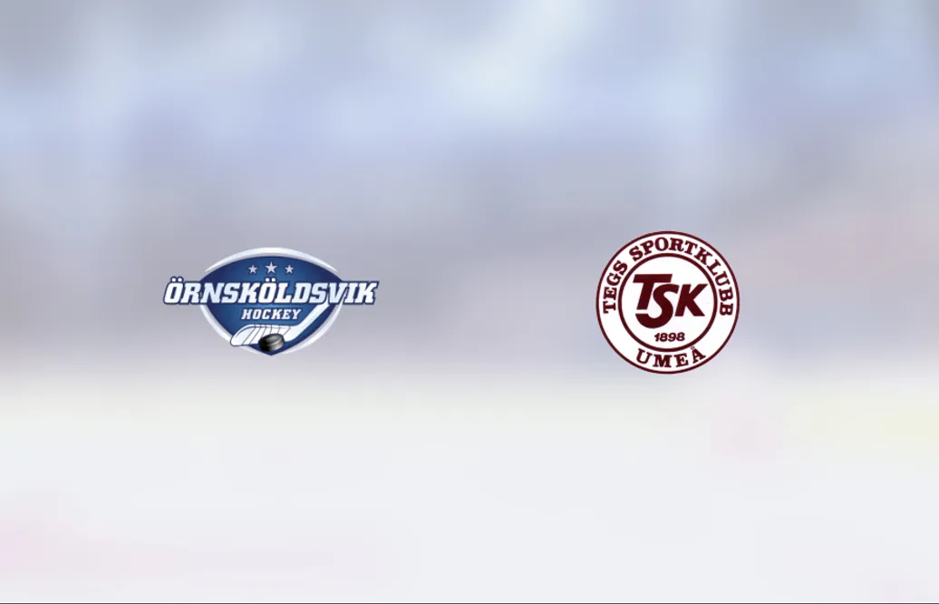 Teg måste kvala efter förlust mot Örnsköldsvik Hockey