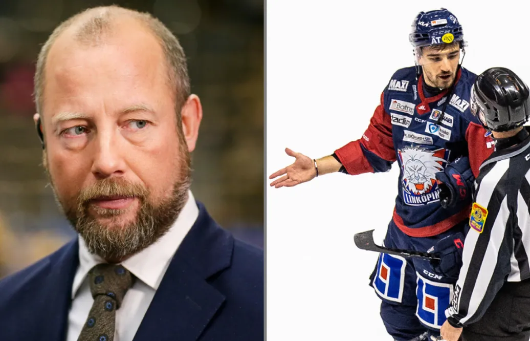 Robert Lantosi får matchstraff efter spearing