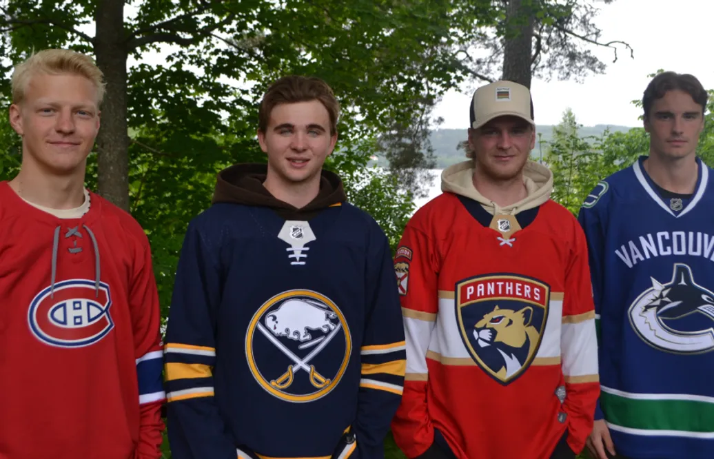Leksands NHL-exporter Emil Heineman, Isak Rosén, Calle Själin och Nils Åman om att flytta till Nordamerika