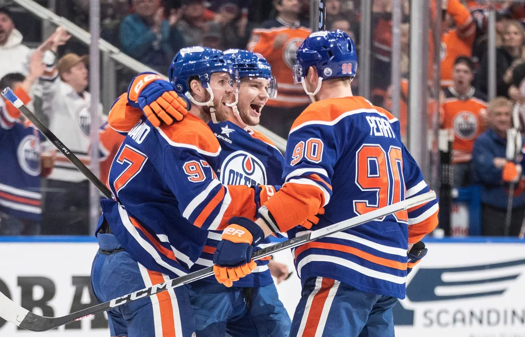 Edmonton avgjorde tät match mot San Jose i tredje perioden