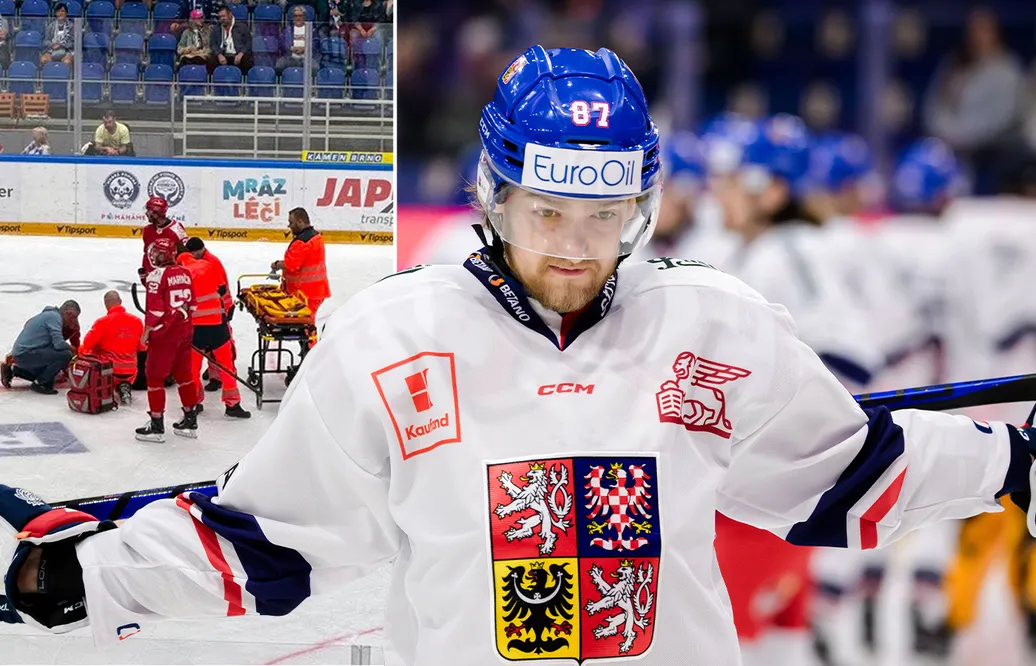 Michal Kovařčík tacklades medvetslös i träningsmatchen.