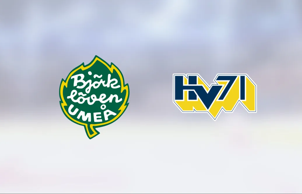 HV 71 säkrade segern mot Björklöven efter rysare