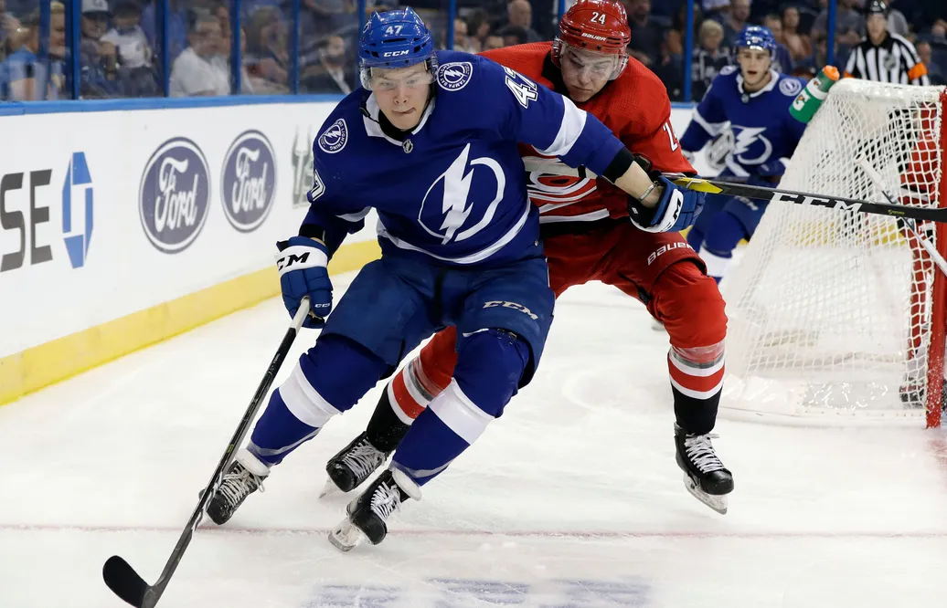 Jonne Tammela i Tampa Bay Lightning 2018.