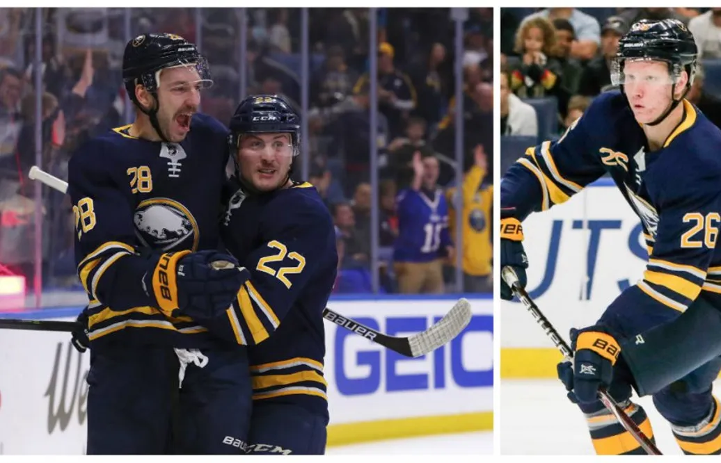 Utklassningsseger för Buffalo – då blev Rasmus Dahlin skadad