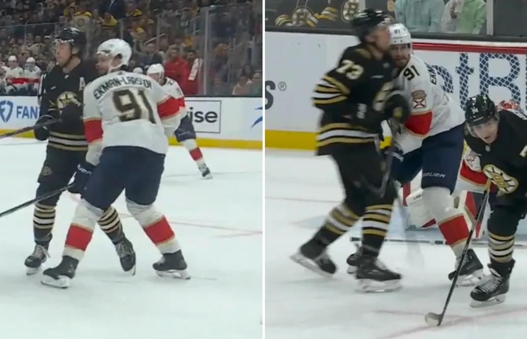 Charlie McAvoy stängs av efter smällen mot Oliver Ekman Larsson