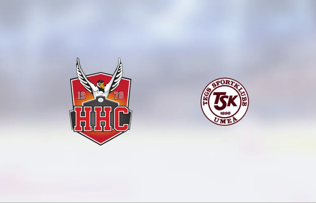 Alexander Bjurström i målform när Hudiksvall Hockey vann mot Teg