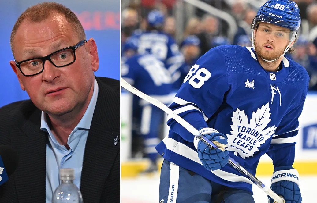 Treliving om William Nylanders kontraktssituation: "Hoppfulla"