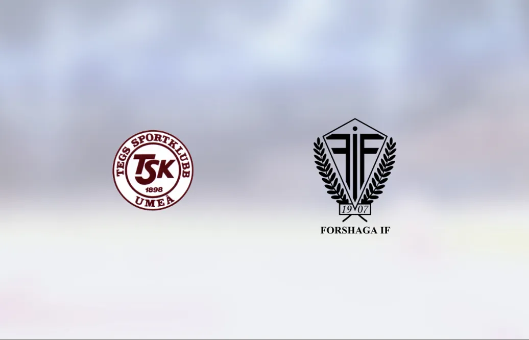 Forshaga vann enkelt borta mot Teg