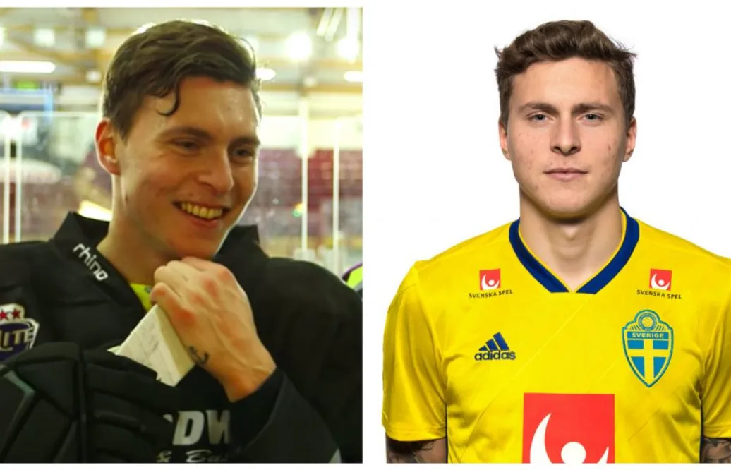 Här visar svenske Manchester United-stjärnan sin klass på isen