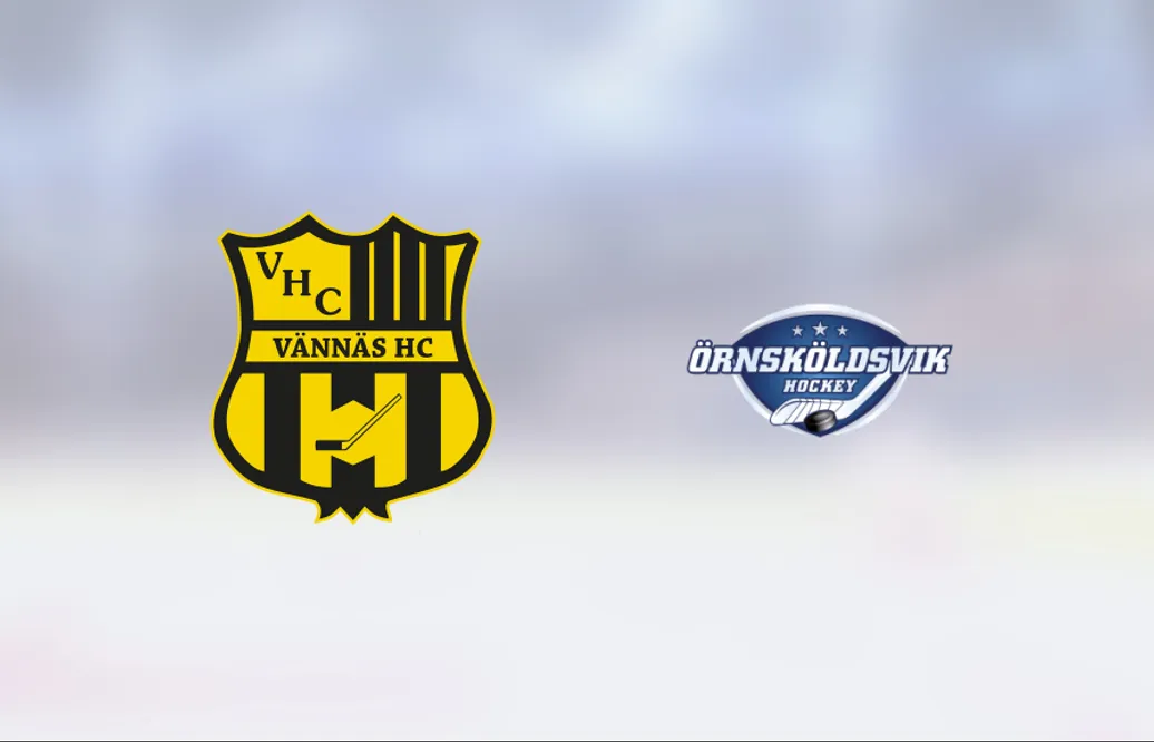 Örnsköldsvik Hockey vann mot Vännäs efter mål av Oskar Ingesson