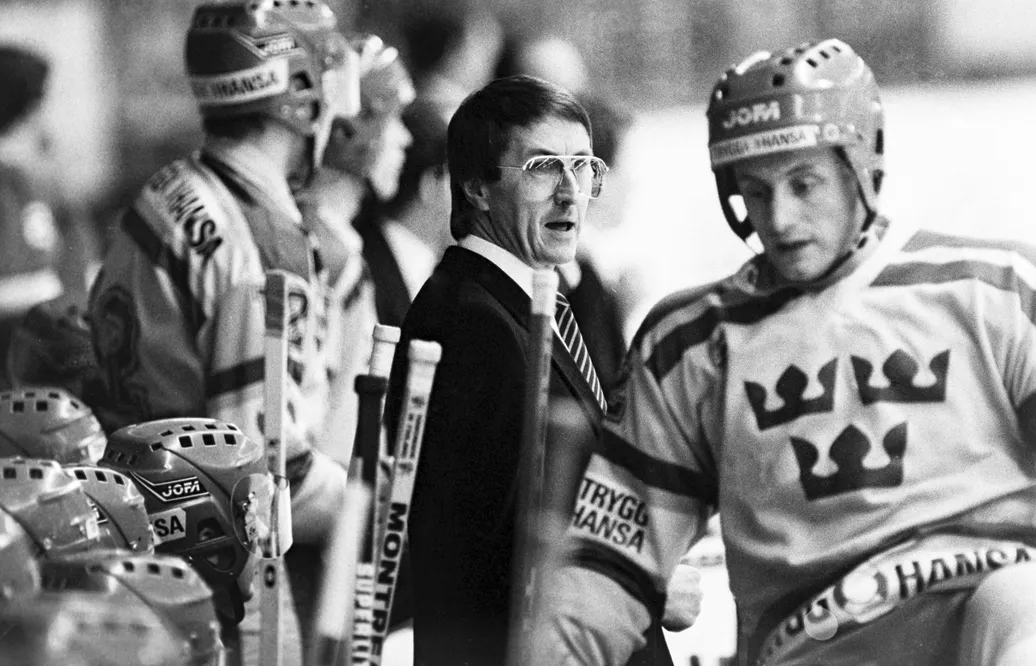 Curre Lundström 1986 under mötet med Sovjetunionen.