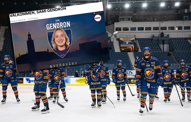 Sami Gendron ansluter till Djurgården.
Foto: Bildbyrån / Skärmdump difhockey.se