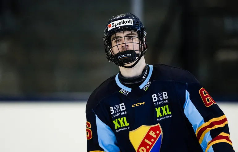 Djurgårdens Arvid Drott valdes i CHL:s importdraft av Medicine Hat Tigers.
Foto: Kenta Jönsson / BILDBYRÅN