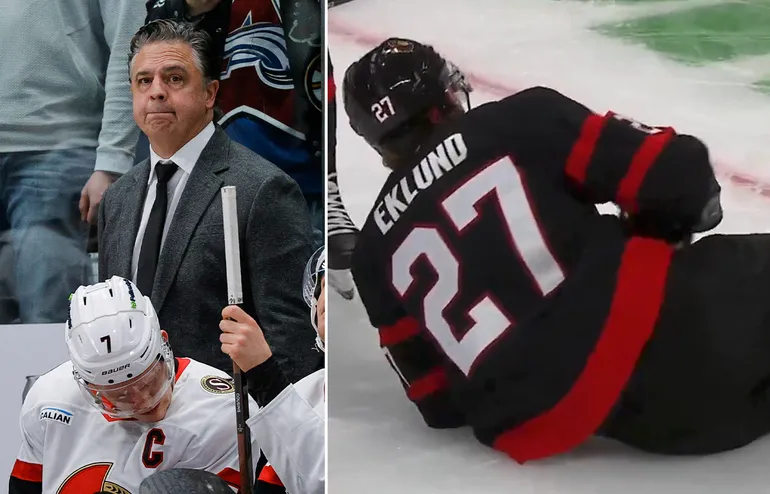 Ottawas Travis Green och William Eklund.