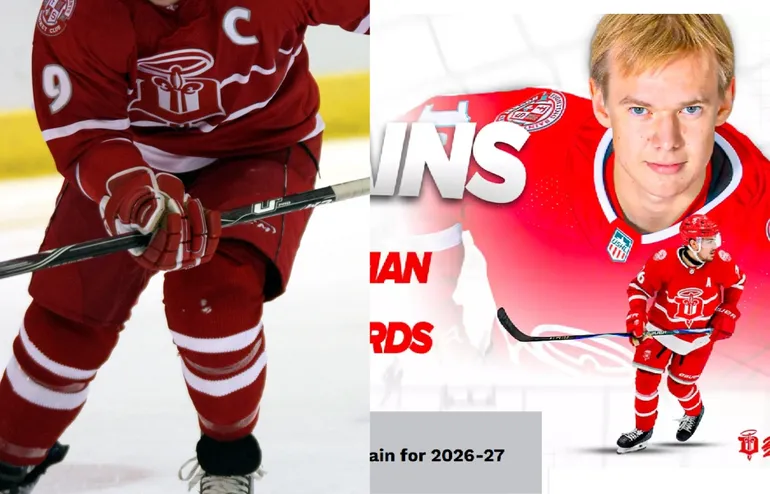 Melvin Ekman är kapten för Dubuque i USHL nästa säsong.