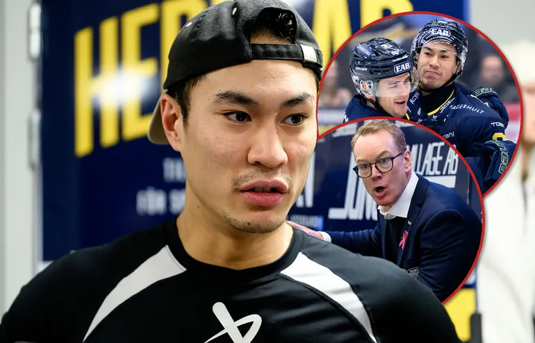 Jonathan Ang svarar efter petningen i HV71. 