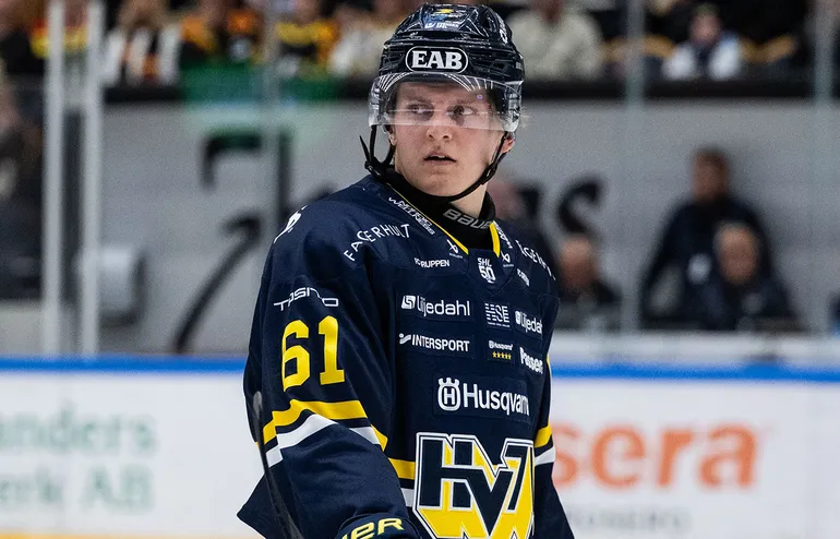 Axel Rindell lämnar HV71 efter en säsong.
Foto: Bildbyrån