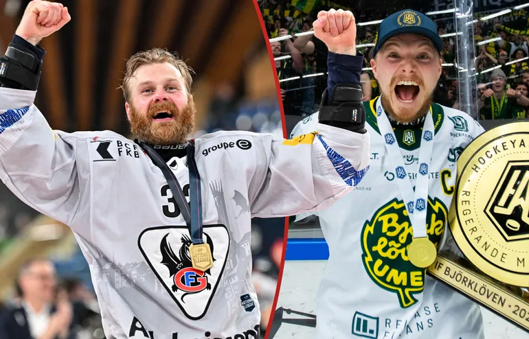 Lucas Wallmark tar över "C:et" från Axel Ottosson i Björklöven.
