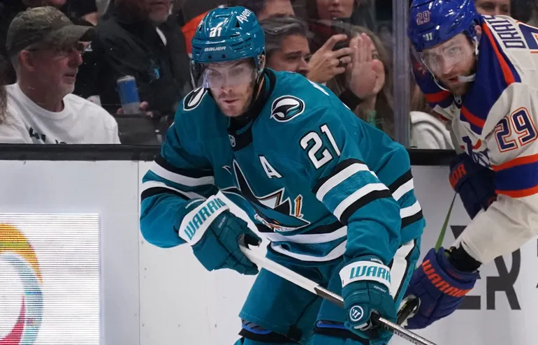 San Jose Sharks får klara sig utan skadade Alexander Wennberg närmaste tiden. Foto: David Gonzales-Imagn Images