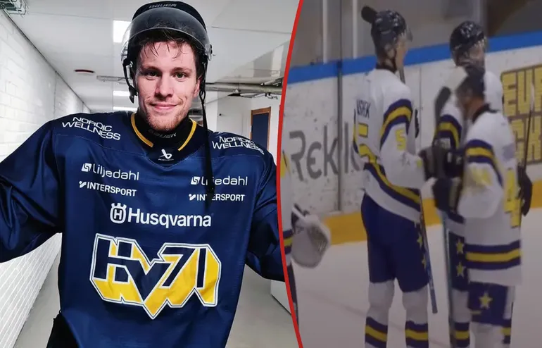 Jan Mysek gjorde sitt första mål för HV.