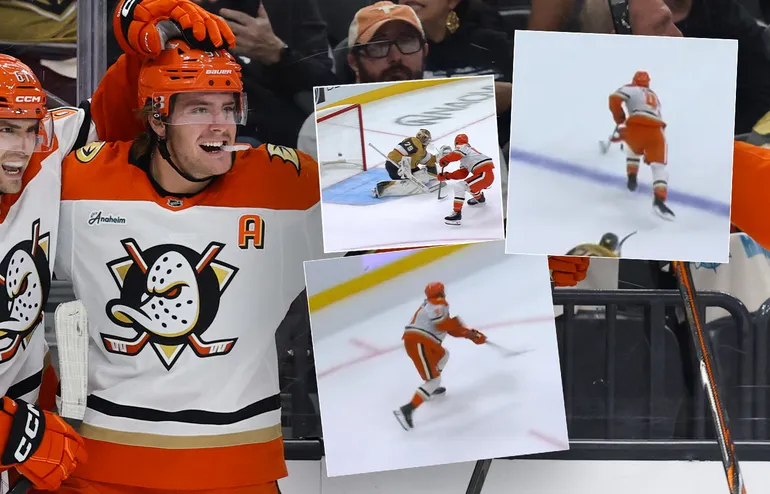 Leo Carlsson stod för en stark premiär i NHL.