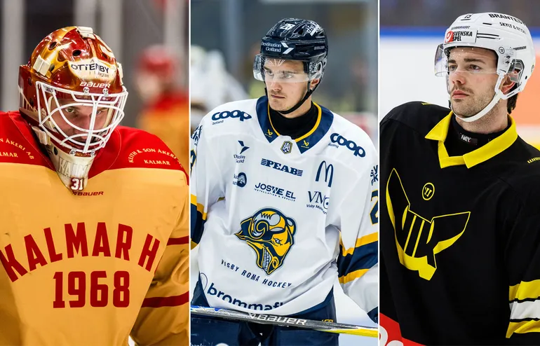 Carl Malmqvist, Lucas Jidenius och Tim Friberg har svårt att få speltid i Hockeyallsvenskan.