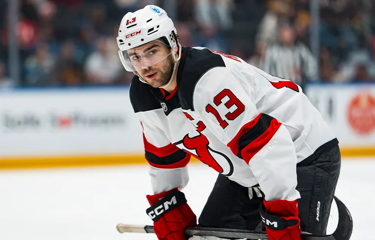 Lagkapten Nico Hischier uppges förlänga med New Jersey.
Foto: Bildbyrån.