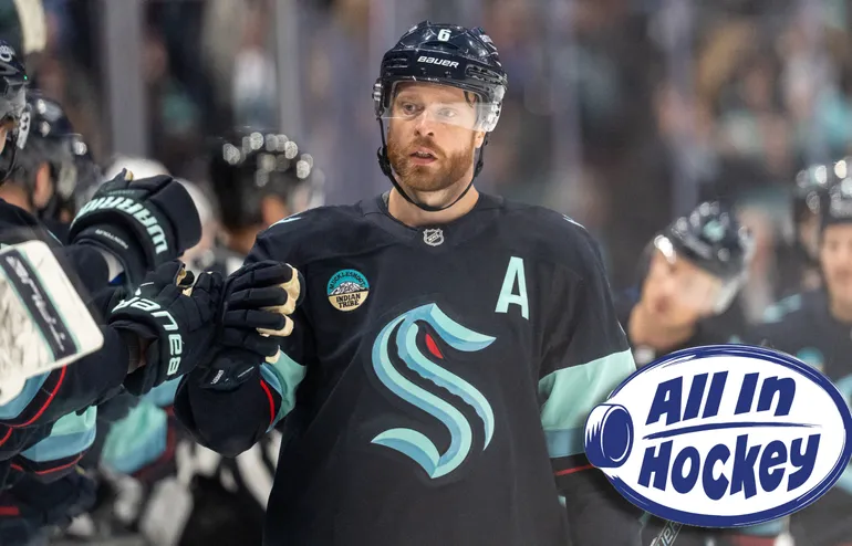 Adam Larsson lyfts fram som en NHL-svensk som förtjänar mer uppmärksamhet av Uffe Bodin i podcasten All In Hockey. Foto: Stephen Brashear-Imagn Images