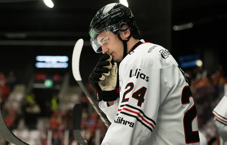 Joel Kant sköt segern till Nybro Vikings. 