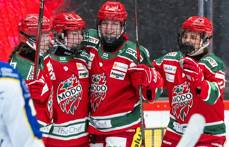 Hattrick av Neena Brick när Modo Hockey slog Frölunda HC
