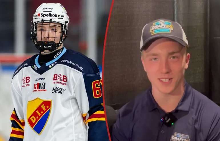 Viggo Bjöck gör sig redo inför NHL-draften.