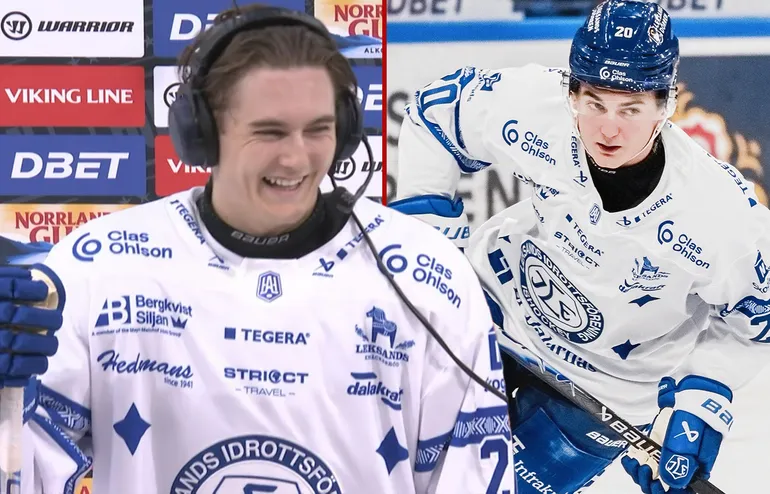 Rasmus Orenäs gör mål direkt i debuten för Leksand.