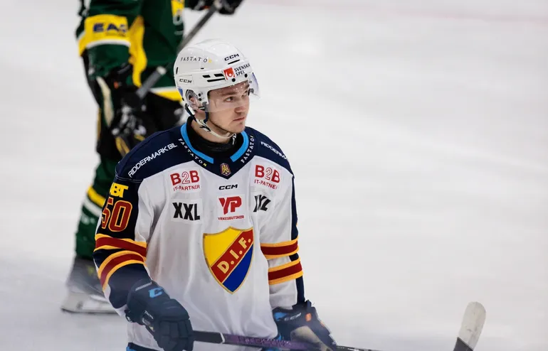Oscar Lundin gjorde åtta matcher för Djurgården i Hockeyallsvenskan.
